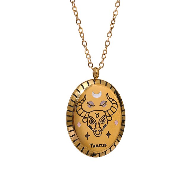 Zodiac Constellation Gem l Necklace