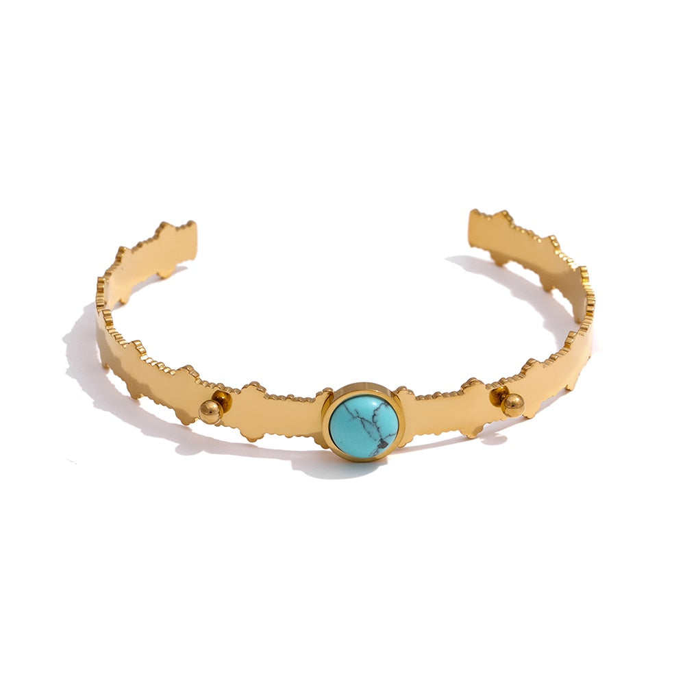 Stone Cold l Bangle Bracelet