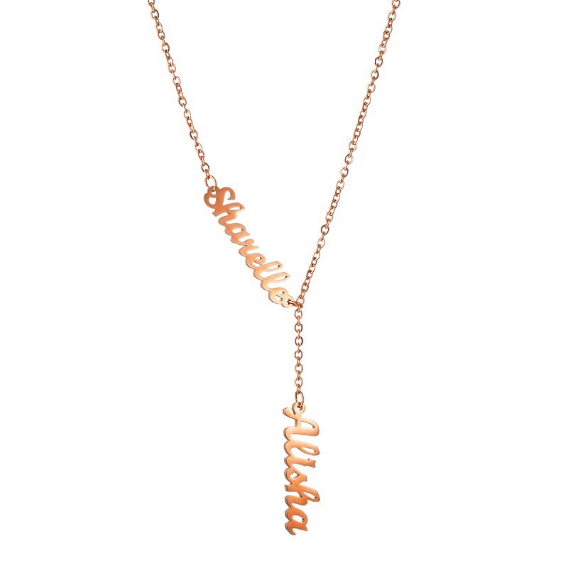 Ying & Yang Two l Personalized Name Necklaces
