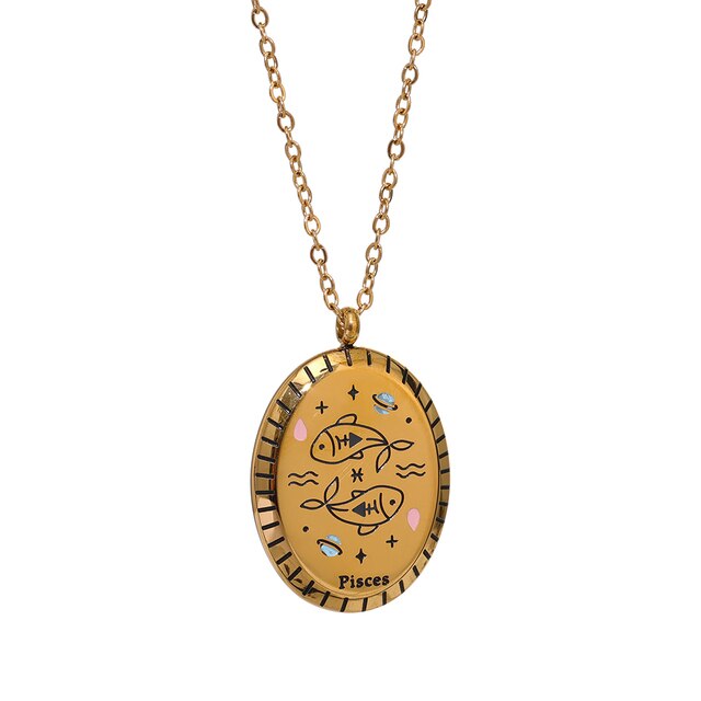 Zodiac Constellation Gem l Necklace