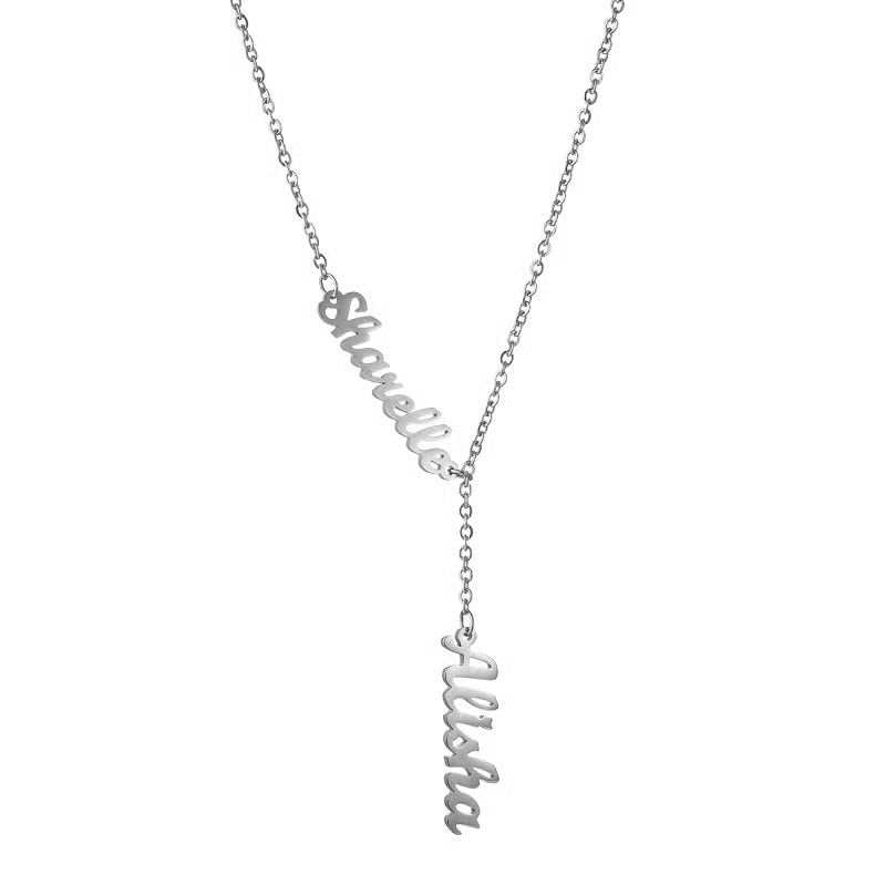 Ying & Yang Two l Personalized Name Necklaces