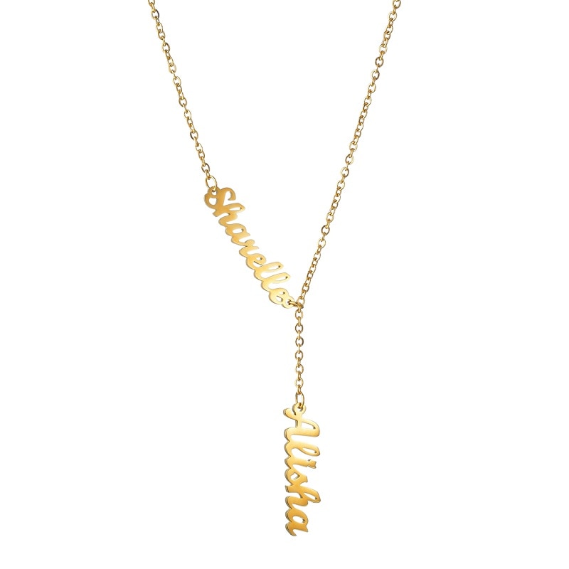 Ying & Yang Two l Personalized Name Necklaces
