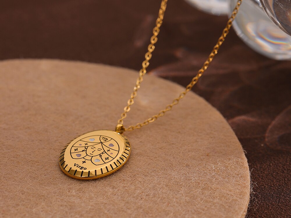 Zodiac Constellation Gem l Necklace