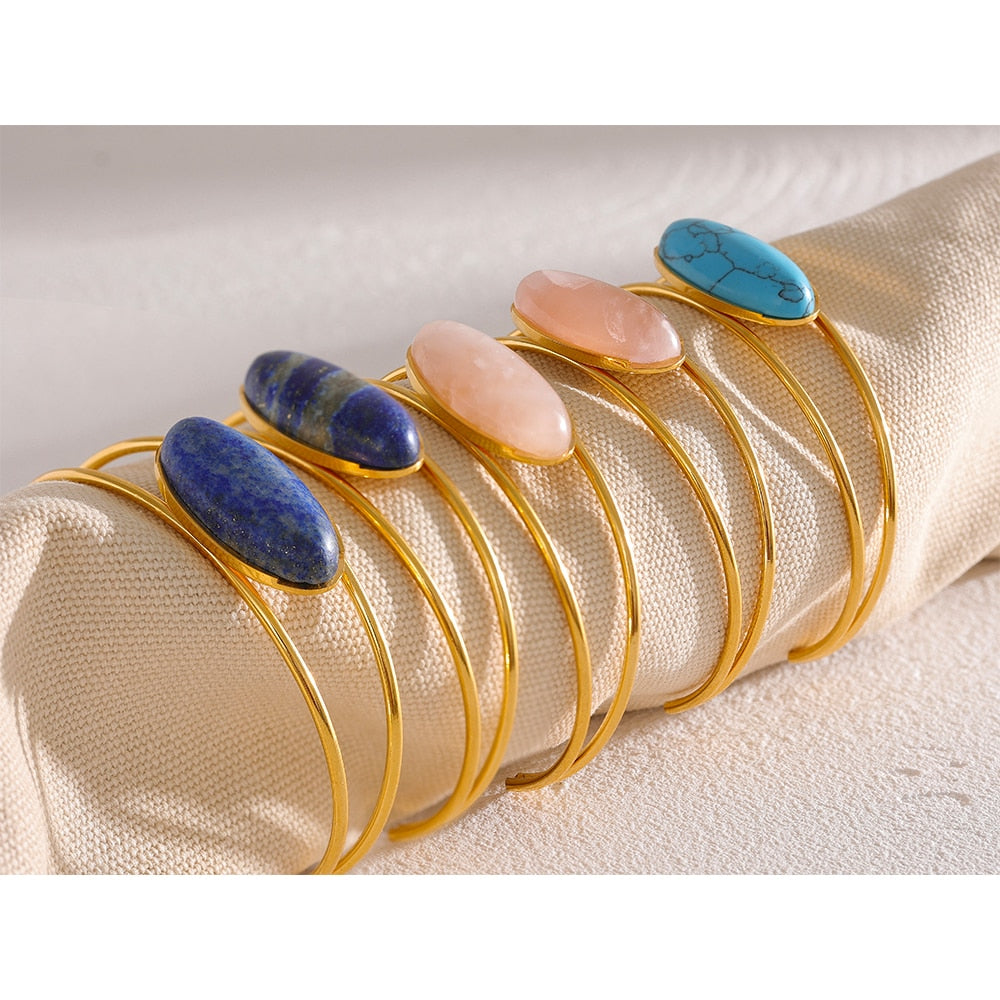 Lapis Lazuli l Bangle Bracelet