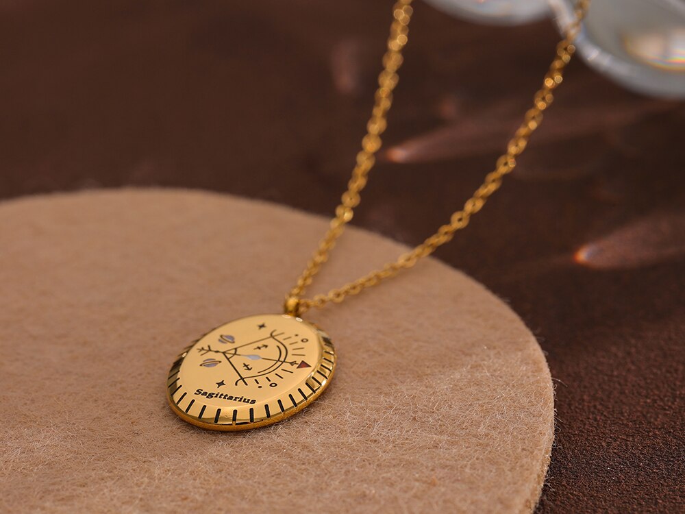 Zodiac Constellation Gem l Necklace