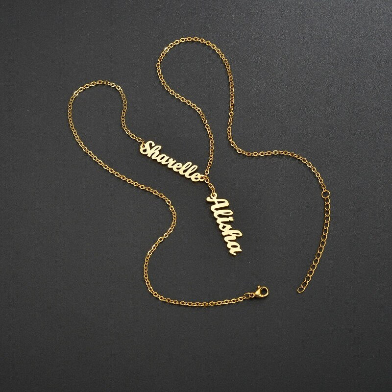 Ying & Yang Two l  Personalized Name Necklaces