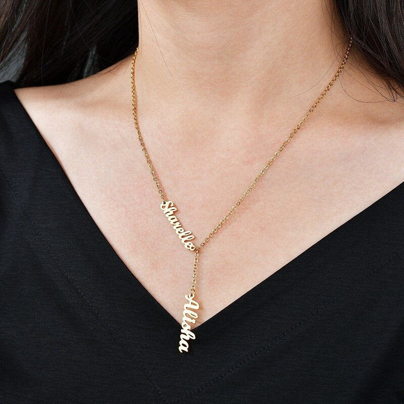 Ying & Yang Two l  Personalized Name Necklaces