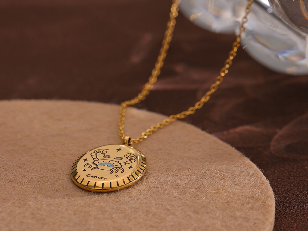 Zodiac Constellation Gem l Necklace