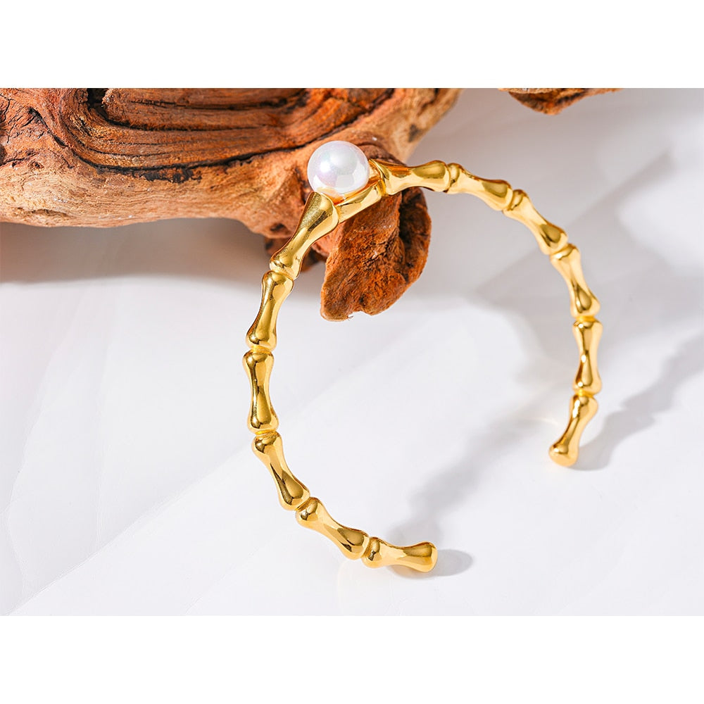 Bamboo Bu l  Bracelet Bangle