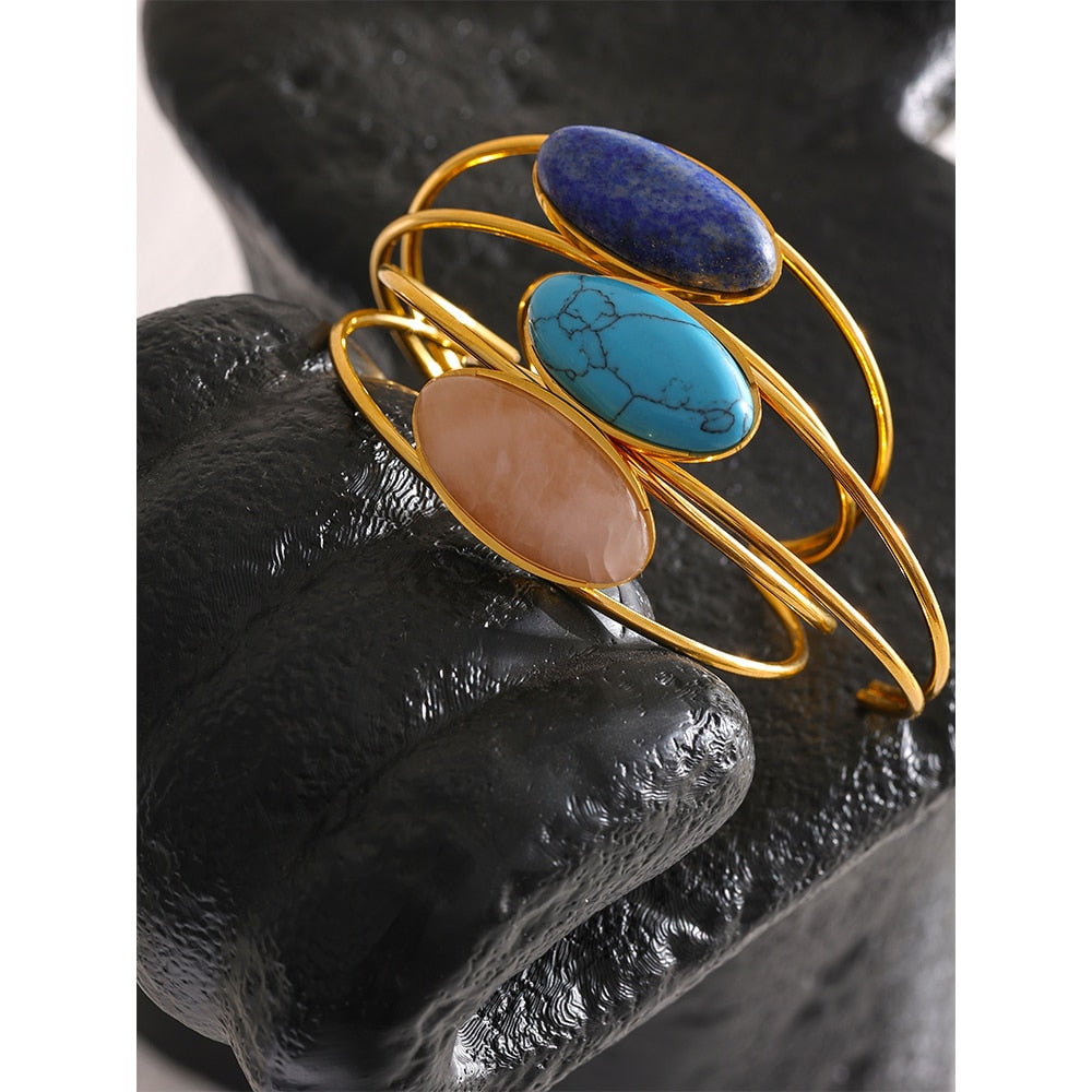 Lapis Lazuli l Bangle Bracelet