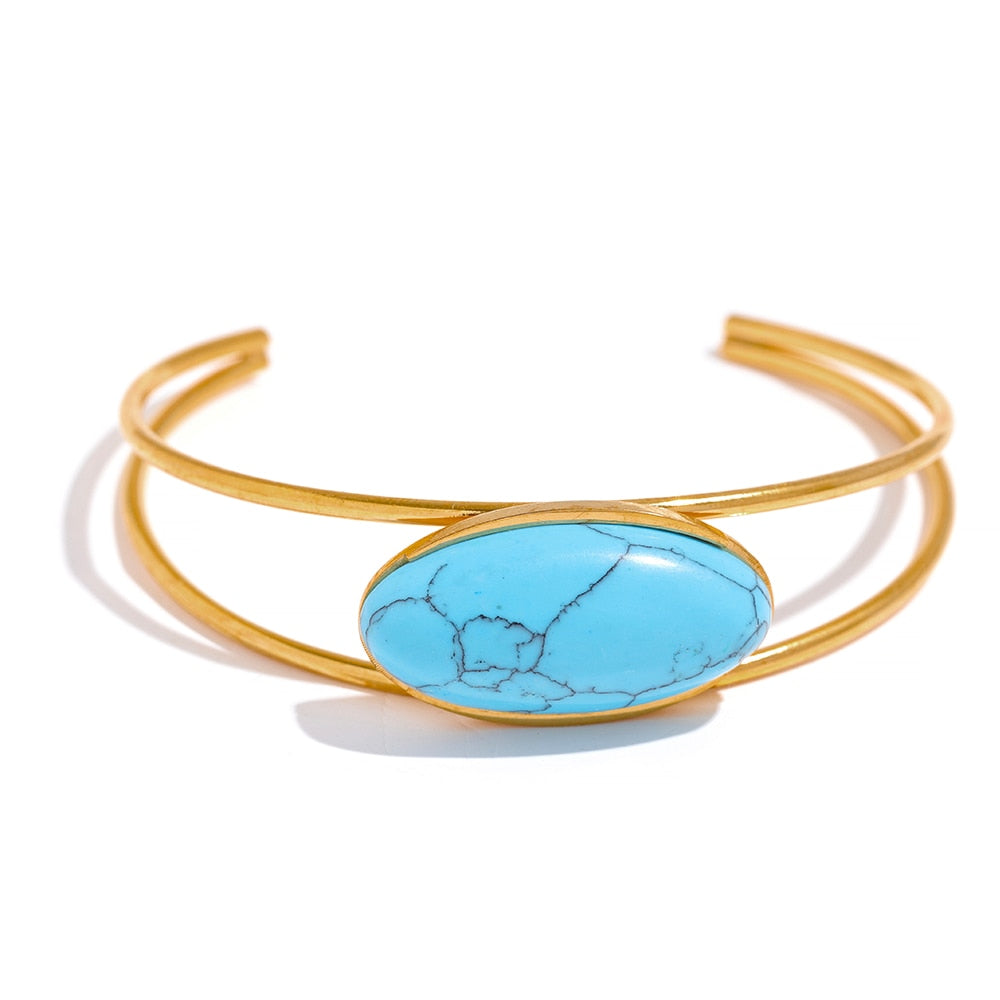 Lapis Lazuli l Bangle Bracelet