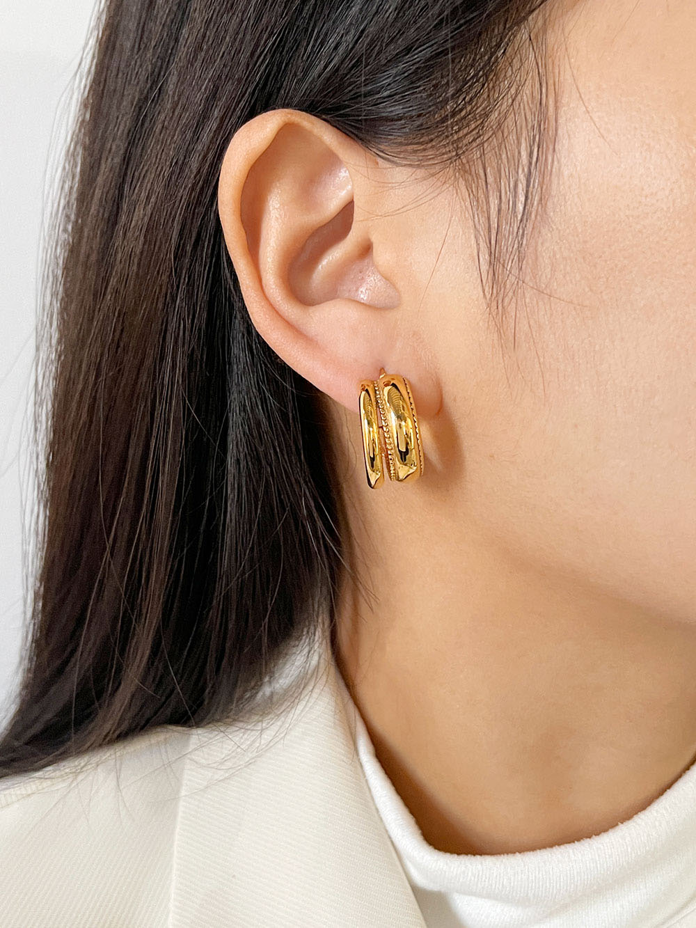 Double Standards Hoops l Earring