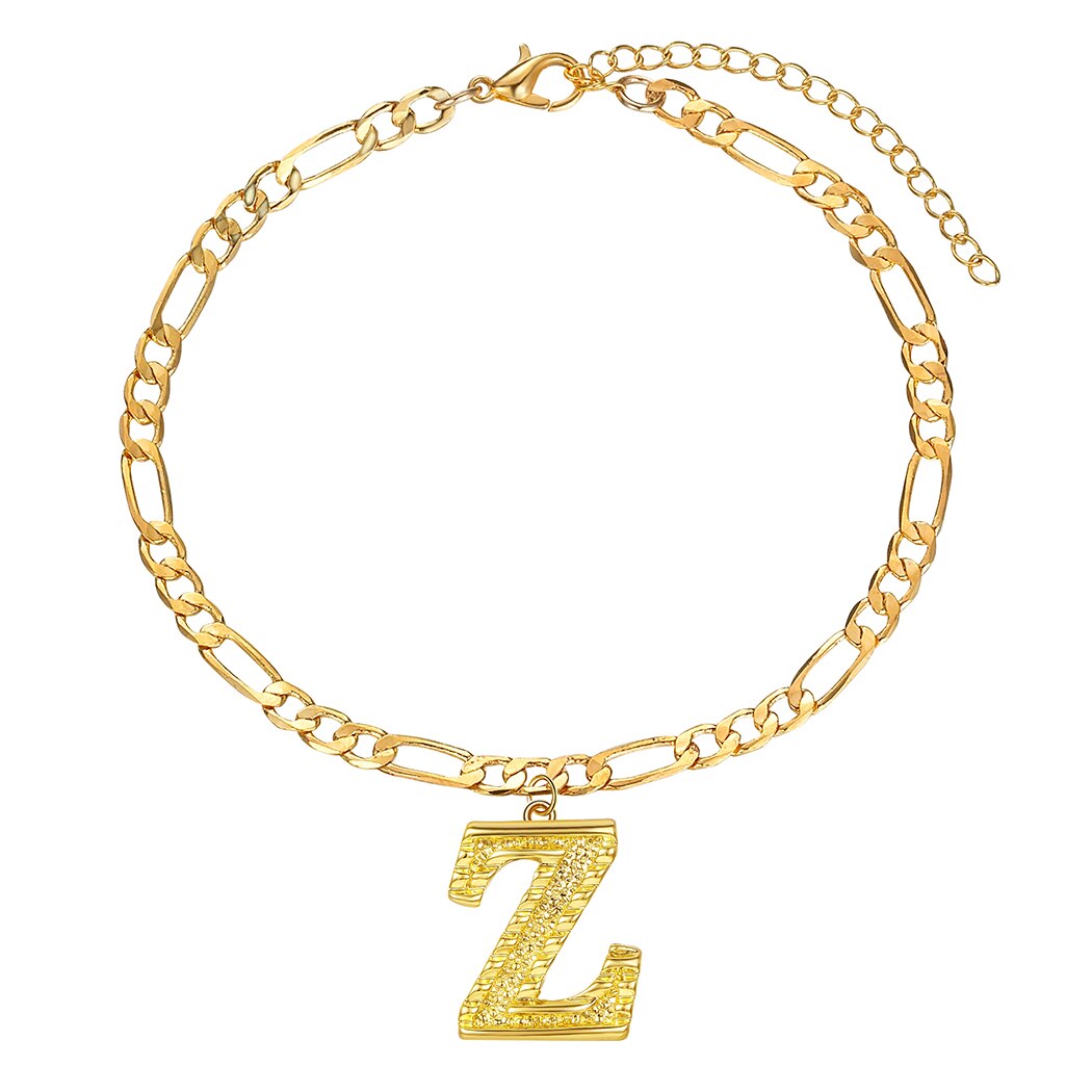 Letter A Z Bracelet Decorative Jewelry Ladies English A Z Pendant Bracelet Couple Wedding Anniversary Gifts for Women