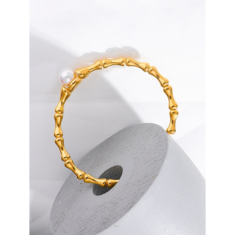 Bamboo Bu l  Bracelet Bangle